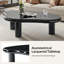 Table basse à assemblage simple avec repose-pieds réglables en laque l 50,5 po Consida-1568332318