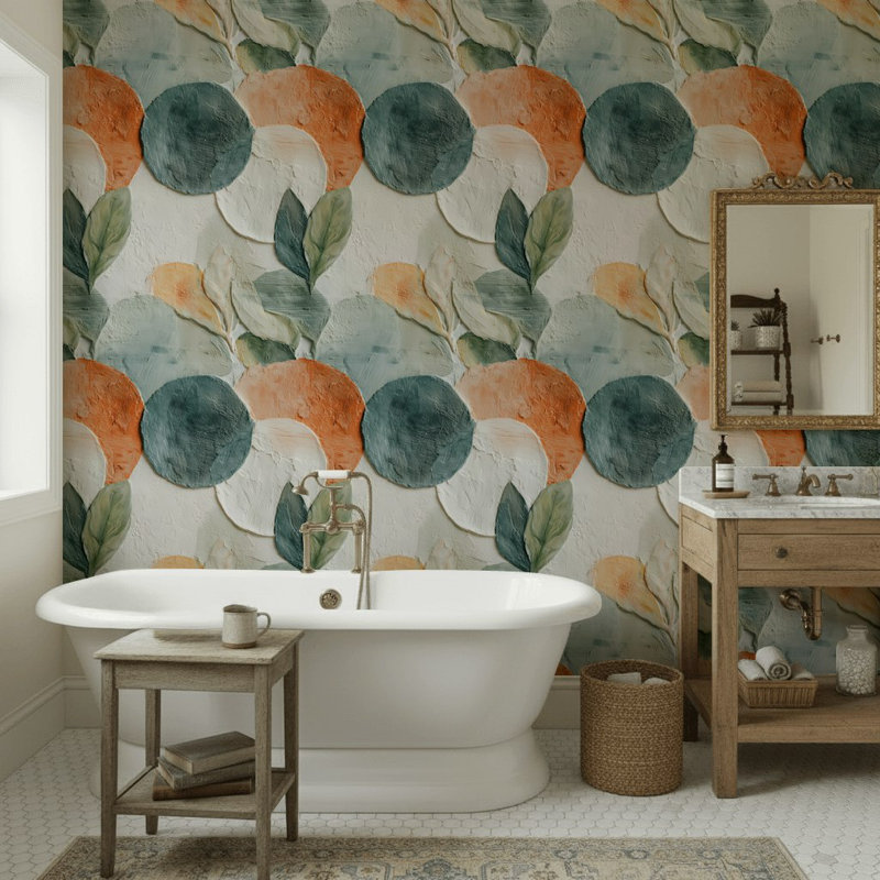 Geometric Wallpaper Modern Removable Textured Wall