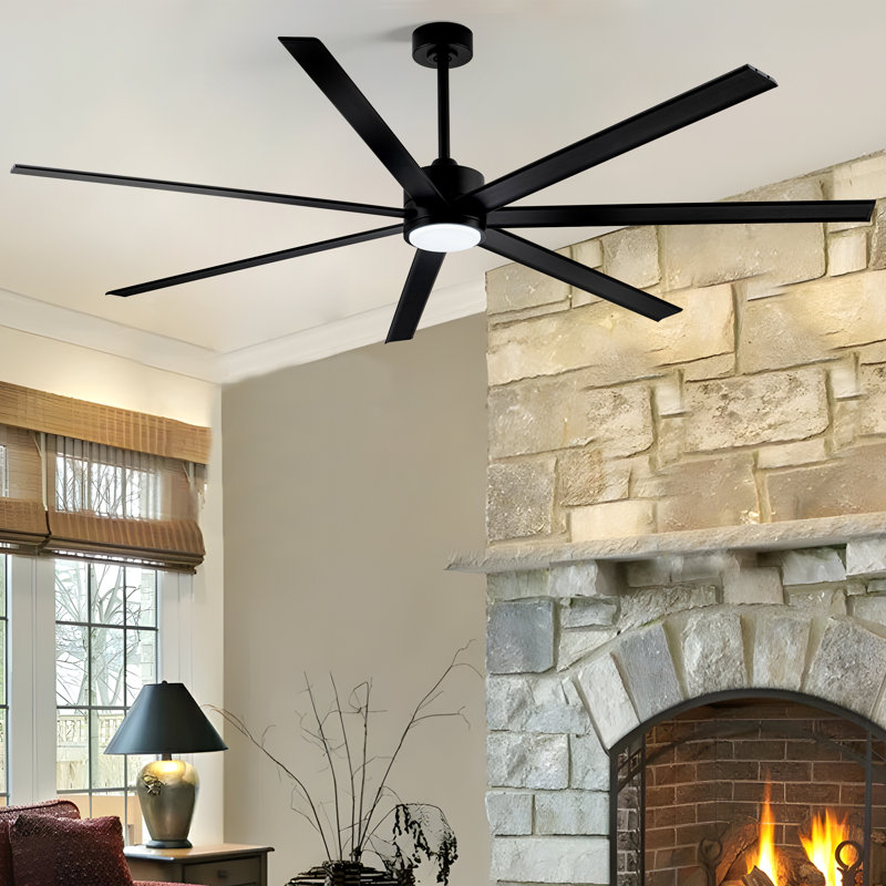 Aluminum Alloy Ceiling Fan With Light, 72"