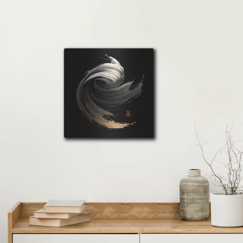  «Vent de Hotakadake» par Rich Monet, art mural en métal, 12 po x 12 po, H 12 po x l 12 po