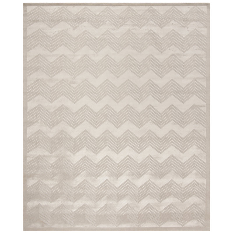 Ralph Lauren Monroe Chevron Wool, Viscose Chevron Rug, Rectangle 8' x 10'