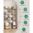 Vertical Shoe Rack, Shoe Shelves, Wood Shoe Organizer for Entryway, Shoe Tower for Small Spaces, Free Standing, Adjustable, with 2 Hooks-1395223280-1357431767