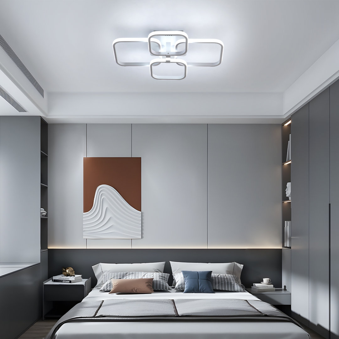 Hessville 4-Light  58cm LED Flush Mount Ceiling Light