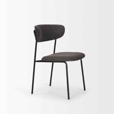 Jinyu 18.5'' H Upholstered Metal Side Chair