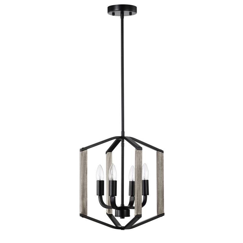 Luminaire suspendu géométrique 4 lumières Najier