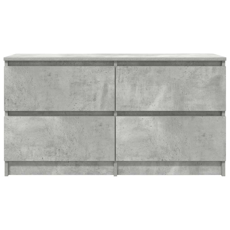 TV Cabinet 100X35x54 Cm Engineered Wood, Concrete Grey