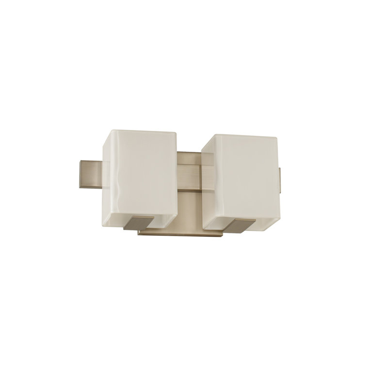 Catalina 2 LT Satin Nickel Bath Wall Sconce Kalco, Satin Nickel