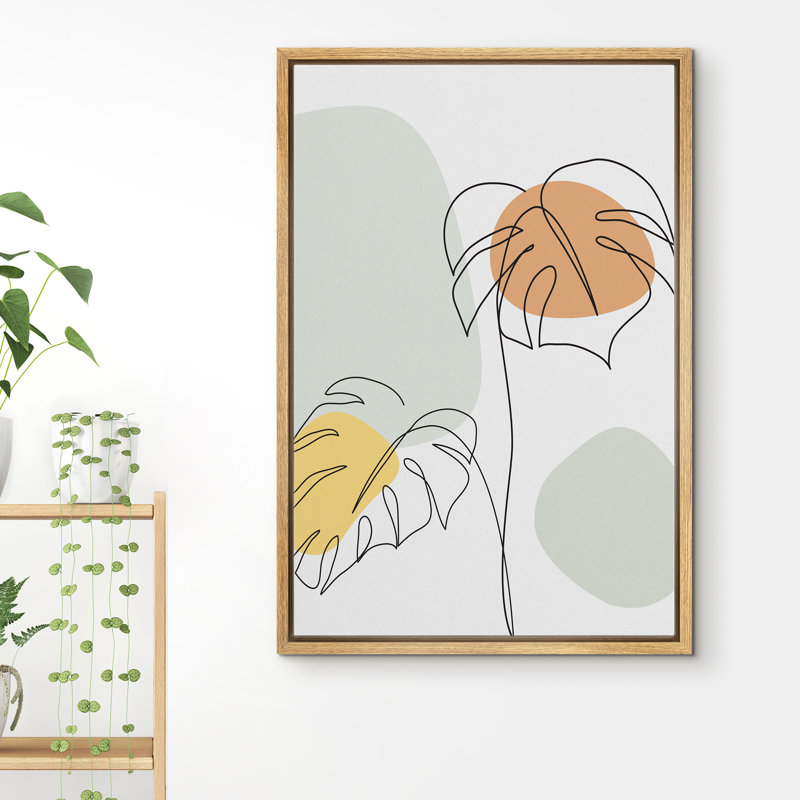 Cadre flottant, impression sur toile, H 24 po x l 16 po x P 1,5 po, Cadre brun