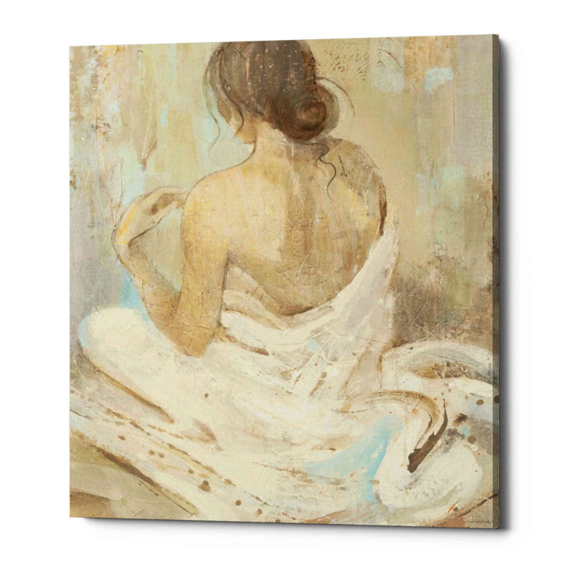 «Abstract Figure Study II» par Albena Hristova, art mural sur toile, H 18 po x l 16 po x P 0,75 po