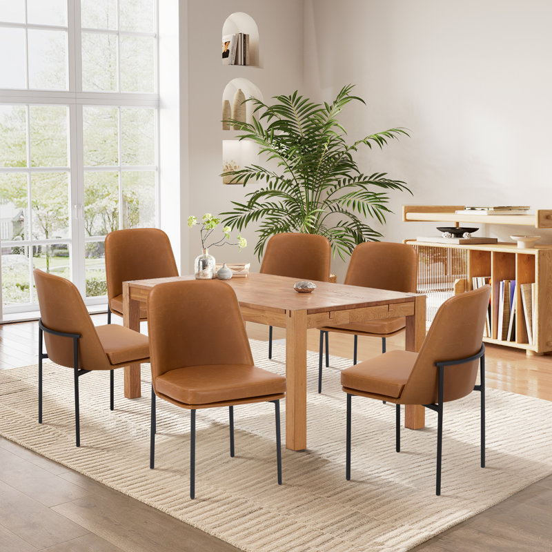 Upholstered Parsons Side Chair Dining Chair, Brown