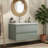 Integrated Ceramic Sink Wall-Mounted Bathroom Vanity-1873488937