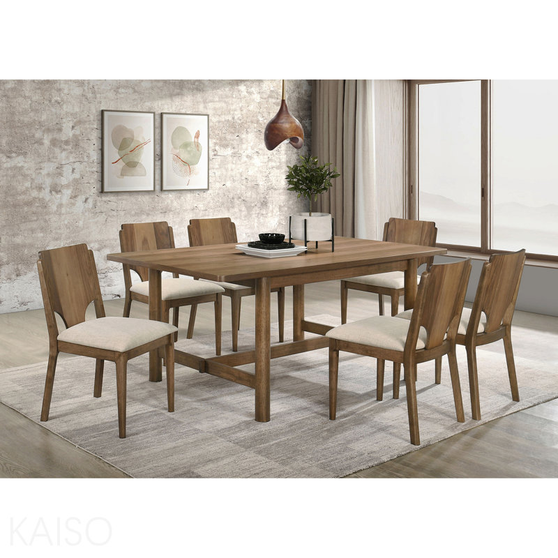 Table de salle à manger rectangulaire en noyer