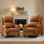 Ensemble de 2 fauteuils inclinables 30,7 po Mid-Century
