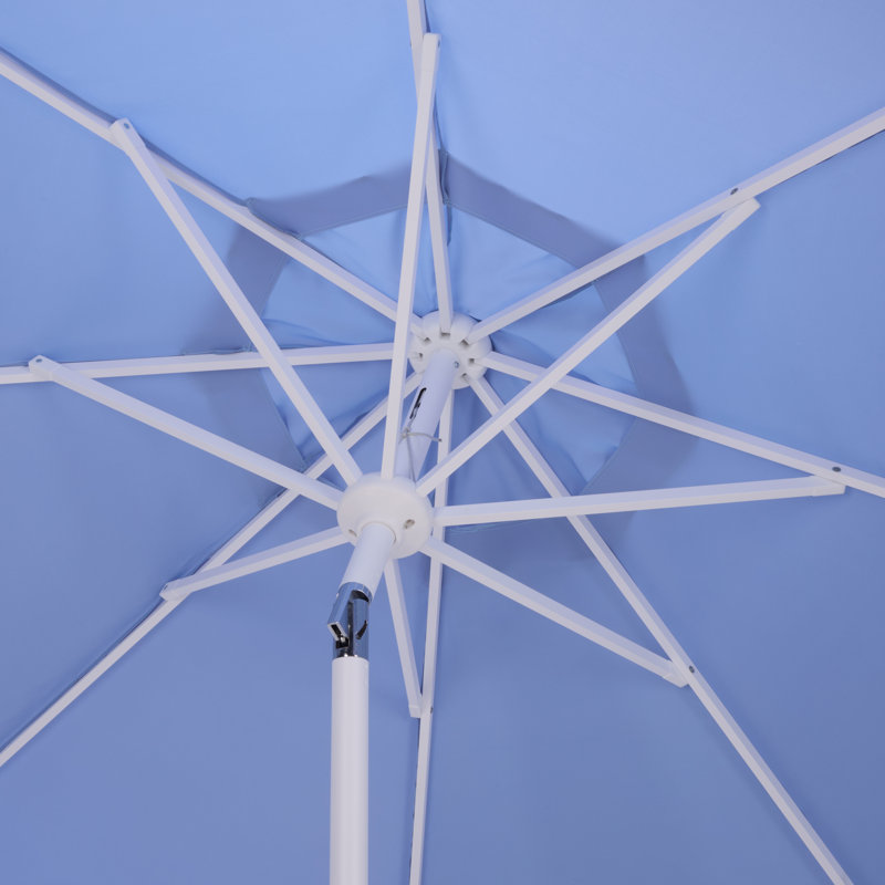 Parasol à manivelle 9 pi Torsa, Bleu pastel