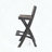 Folding Acacia Wood and PE Rattan Barstools (Set of 2)