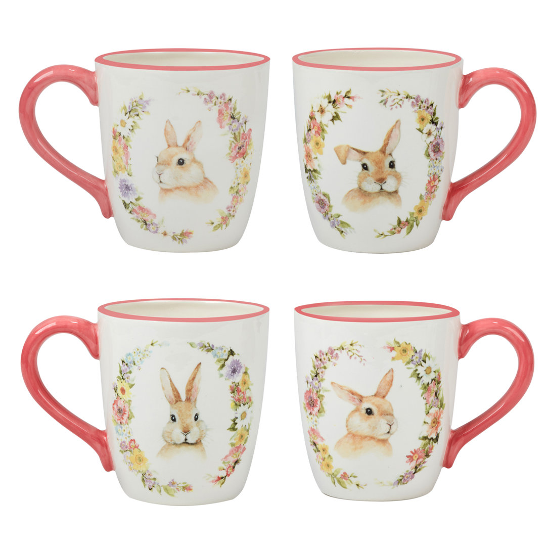 Certified International Easter Garden Set Of 4 Mug 4 Asst. Certified International