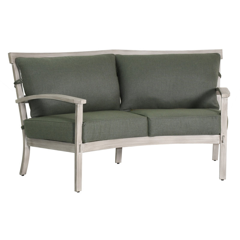 Causeuse d'extérieur de 68 po avec coussins Sunbrella Antler Hill