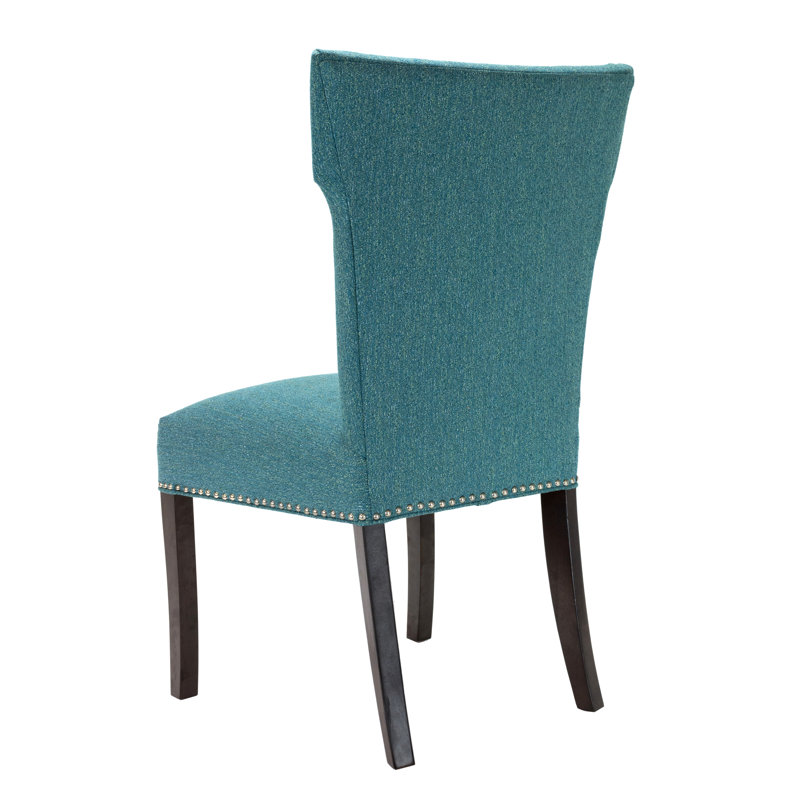 17'' H Upholstered Side Chair, Turquoise