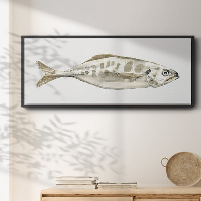 Silver Fish II- Framed Canvas