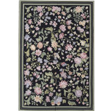Hand-Knotted High-Quality Black Area Rug