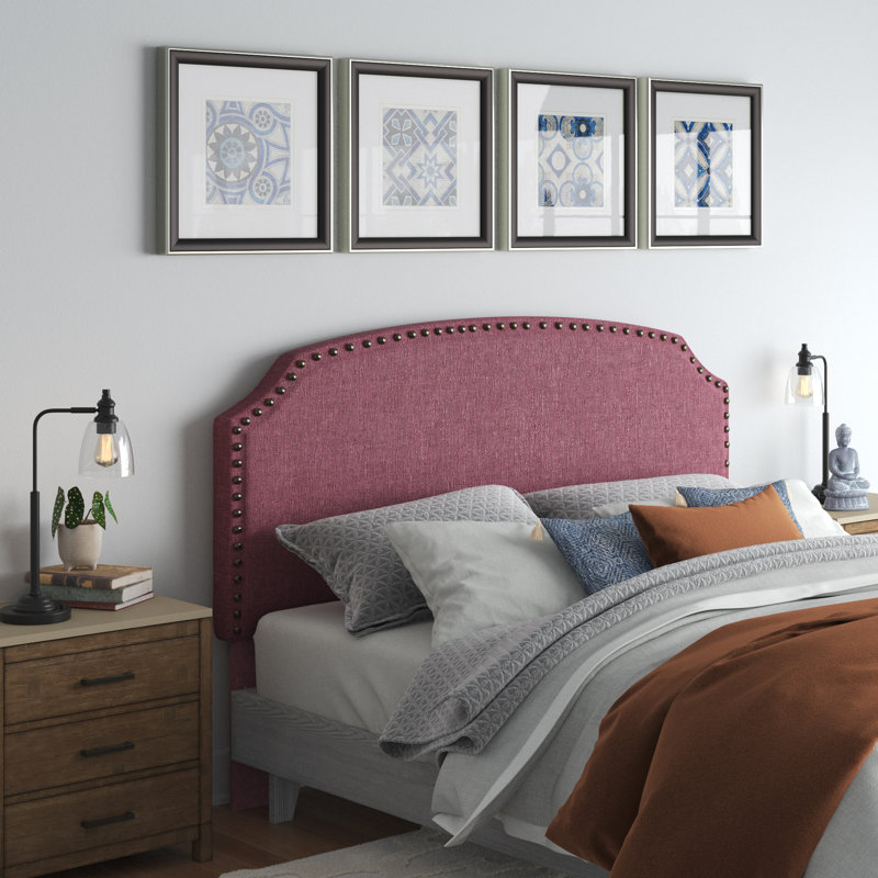 Upholstered Headboard, Purple, King