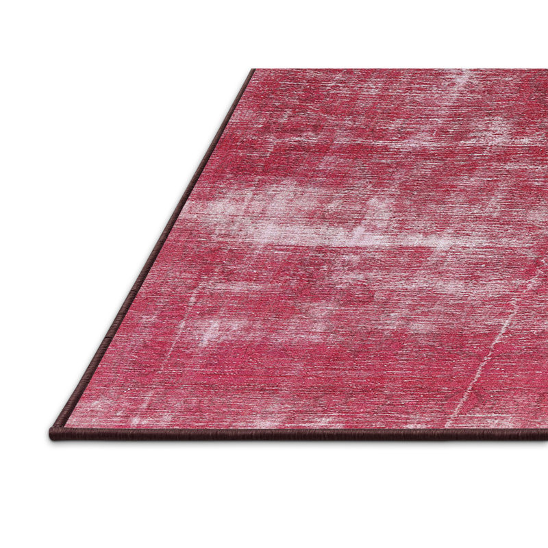 Tapis à motif oriental rose, Rectangle 7 pi x 9 pi