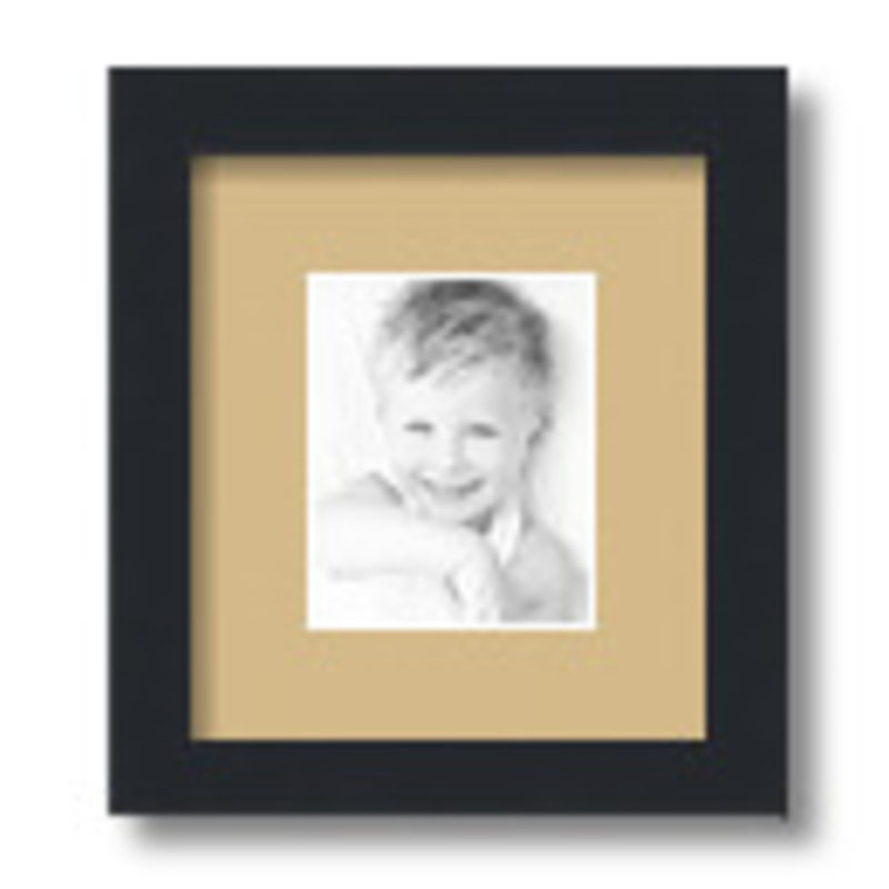Matte Picture Frame with Mat, Autumn Gold