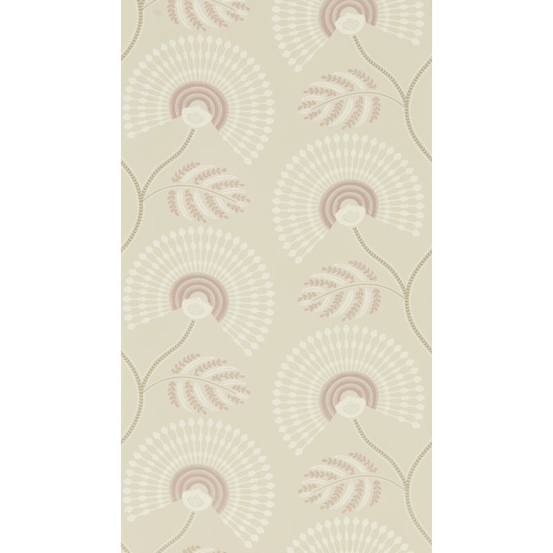 Louella Wallpaper, Rose Quartz/Pearl