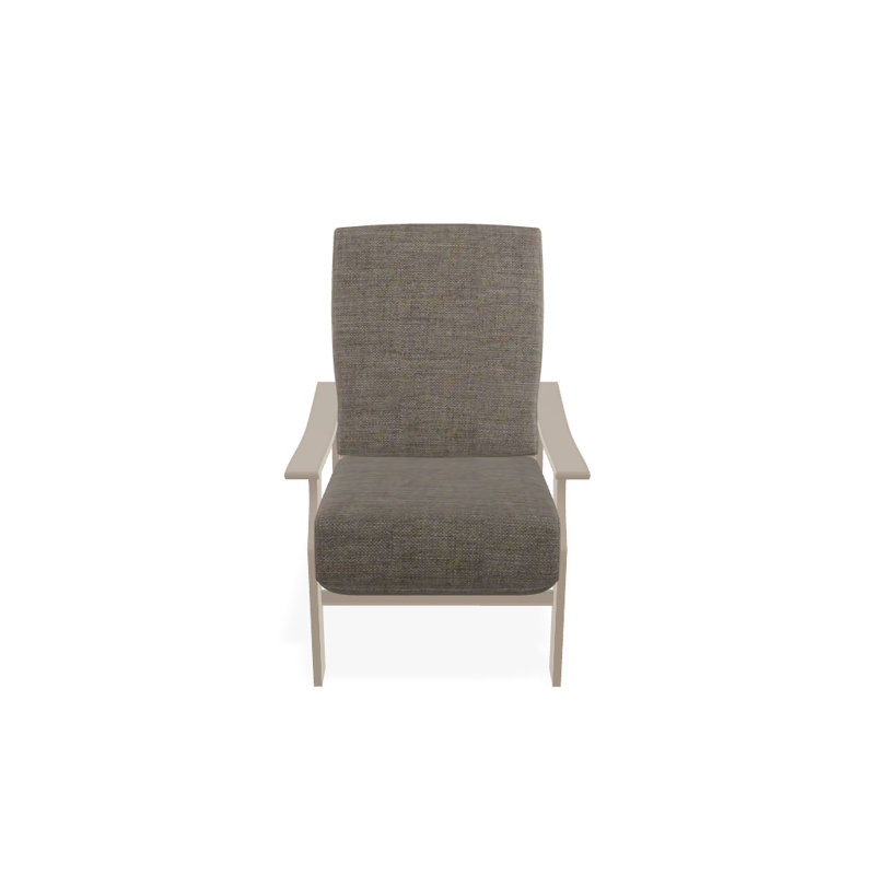 St. Catherine Outdoor Lounge Chair, Cast Ash Sunbrella® Plainweave, Textured Desert