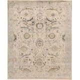 Hand-Knotted High-Quality Aqua Area Rug