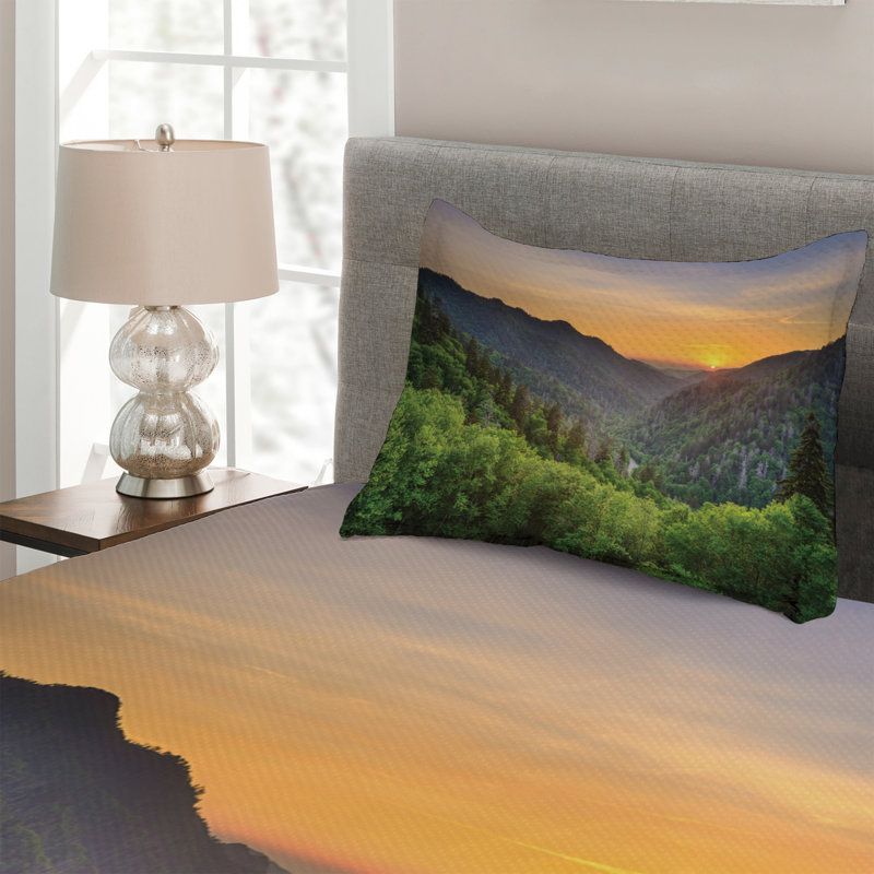 Rustic Polyester Coverlet, Twin Bedspread + 1 Sham