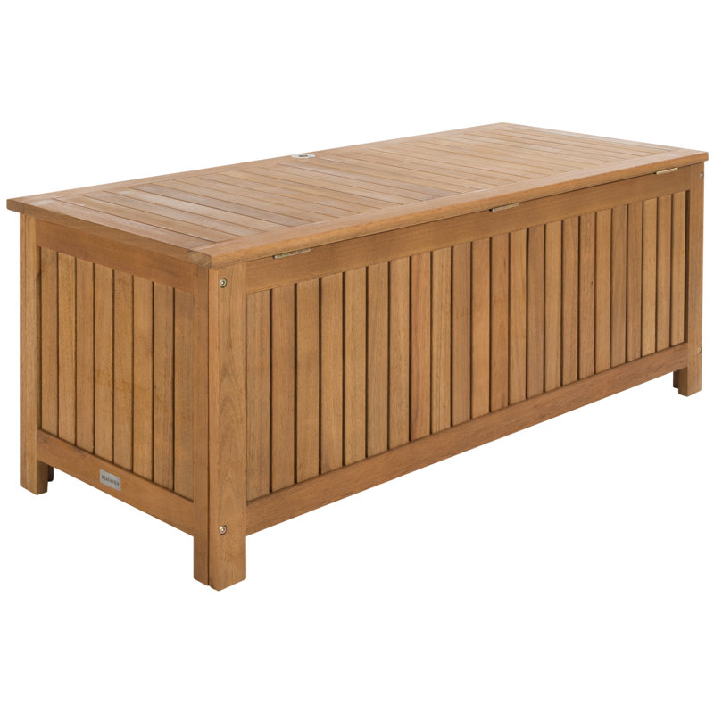 Abri Solid Eucalyptus Wood Deck Box