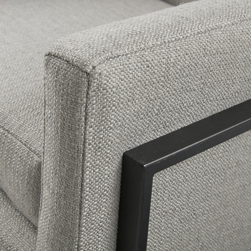 Chaise d'appoint en métal pour le salon