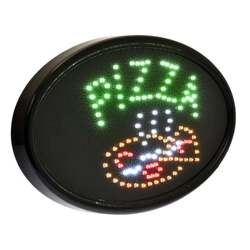 23'' Text & Numbers Themed LED Sign, 23" H x 14" W x 1"D