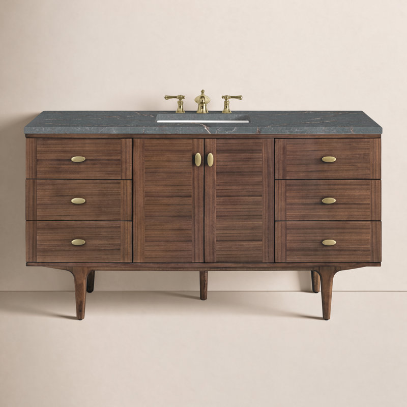 Aliza 60" Single Bathroom Vanity Set, Parisien Bleu, 8" Widespread