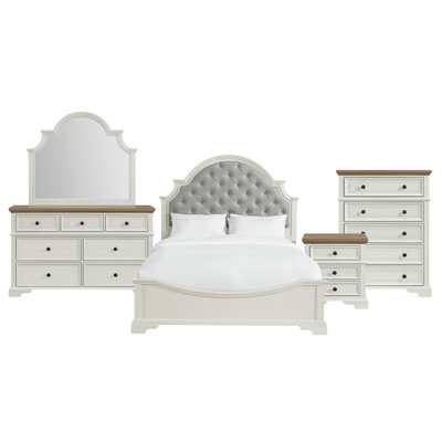 Ensemble de chambre à coucher Aryion Youth Queen UPH 5 pièces blanc