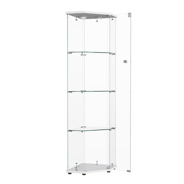 Display Cabinet, Tap‑Lamp, White