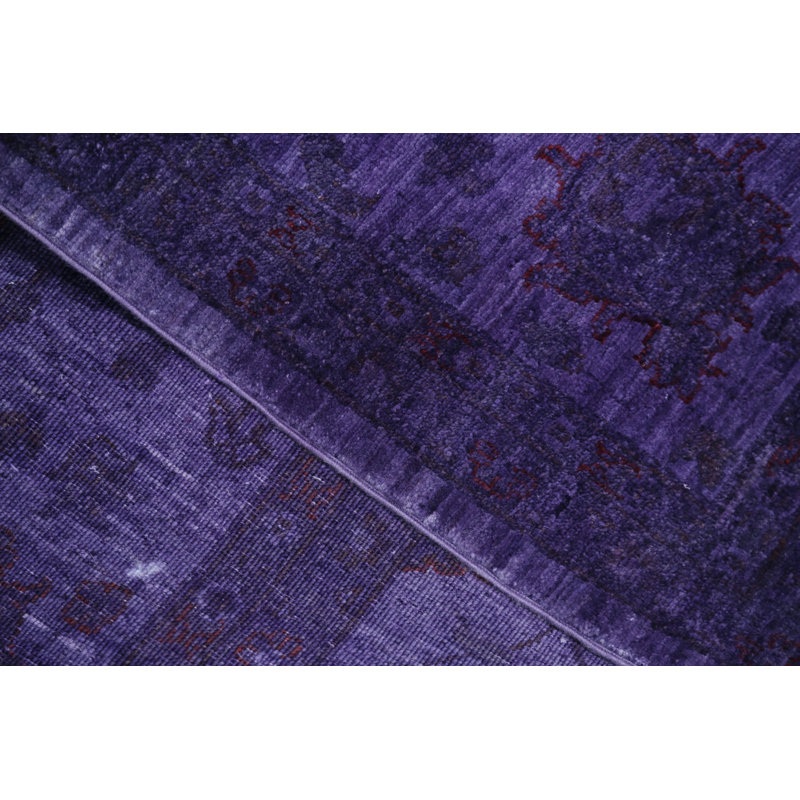 Tapis 100% laine noué à la main 8 x 10 pi avec motif floral pour le salon