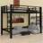 Sturdy Metal Loft Bed, Featuring A Easy  Climbing Ladder And Safety Guardrails-1491559007