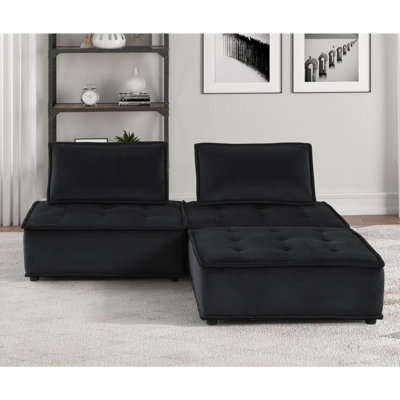 Canapé modulaire 3 pièces Velvet
