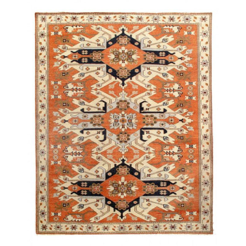 Oriental Area Rug in Rust