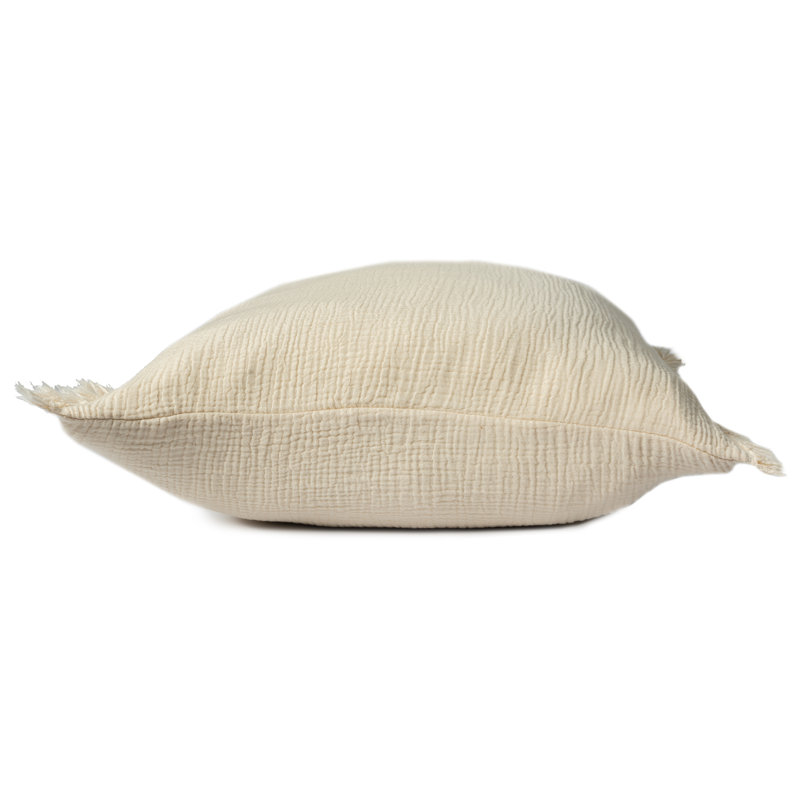 Ava Karely Turkish Cotton Square Throw Pillow, Polyester/Polyfill, Aqua