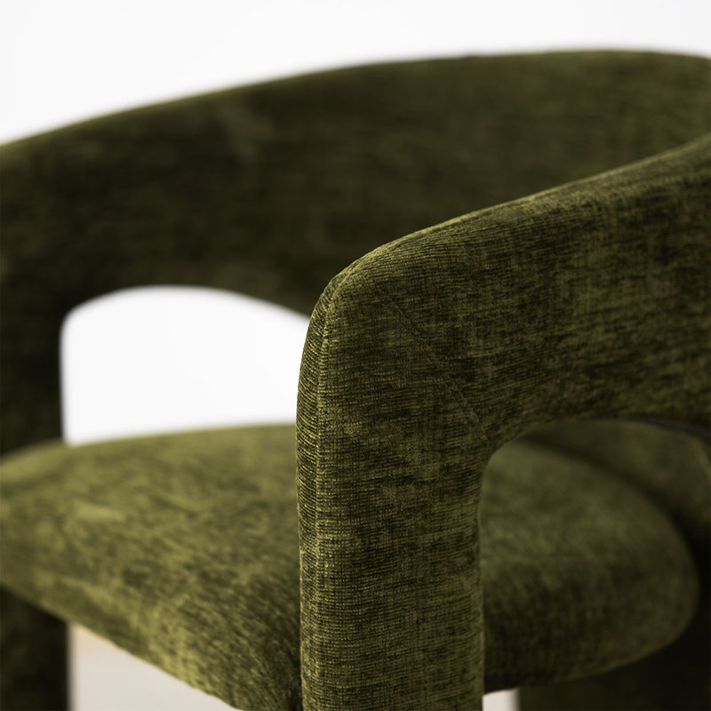 Ensemble de 2 tabourets de bar 24,5 "de hauteur comptoir moderne avec repose-pieds argenté pour îlot de cuisine, Vert