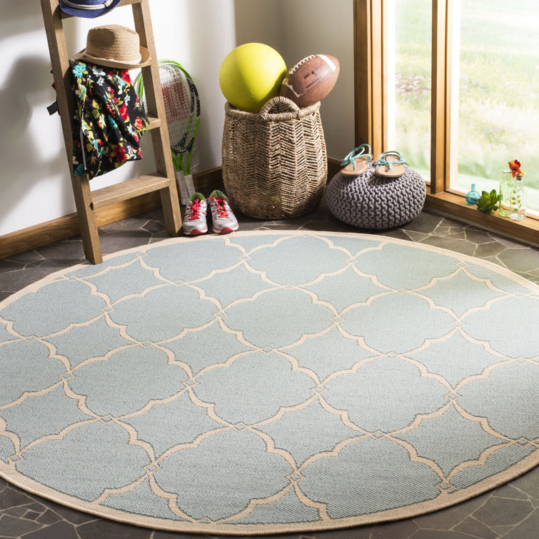 Miesha Performance Abstract Indoor/Outdoor Area Rug