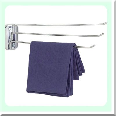 ChromeFlex Swing Arm Kitchen Towel Rack