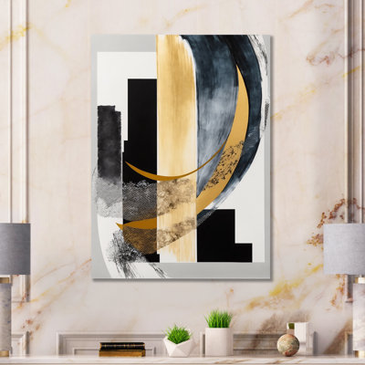 Glam Art Deco Abstract I - Art mural abstrait pour le salon