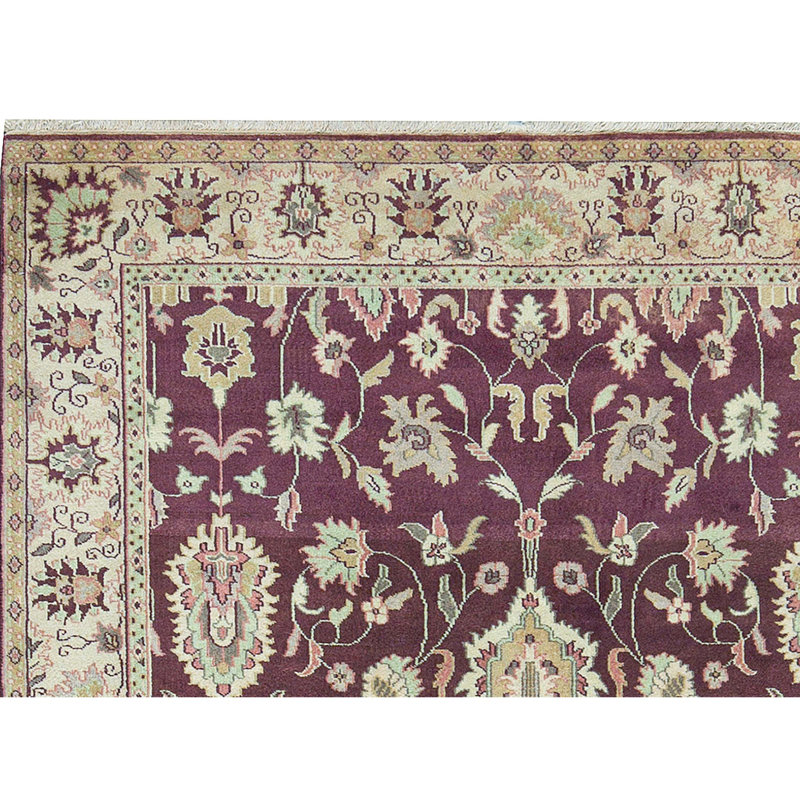Hand-Knotted High-Quality Red Area Rug