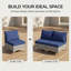 Ensemble 2 pièces de chaises de patio sans accoudoirs en osier de qualité supérieure-466381662-466381657