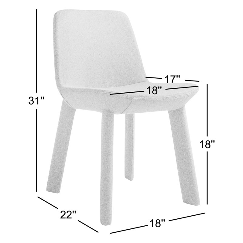 Neat Upholstered Dining Chair, Copper Velvet