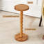Table de bout ronde en bois massif, table à boissons à piédestal, grand support pour plante-118690974-118690972